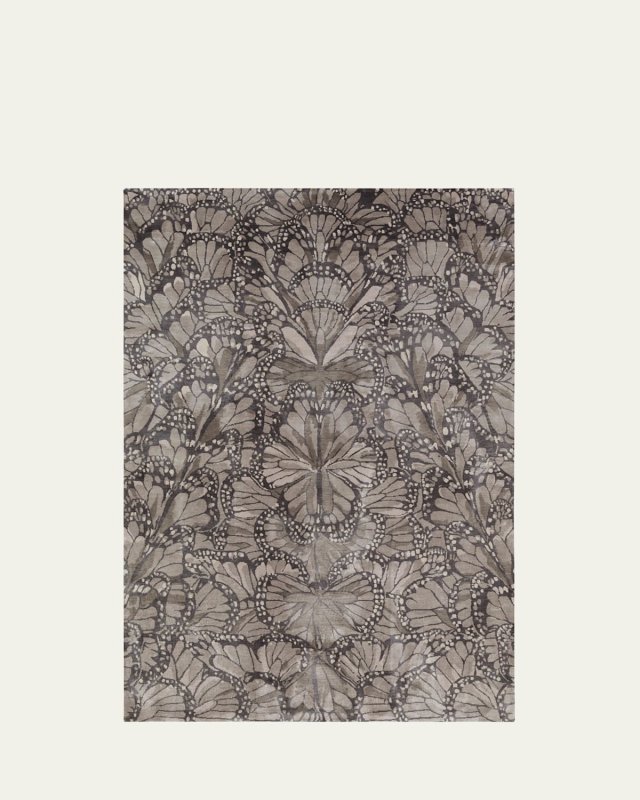 Monarch Smoke Hand-Knotted Rug, 8' x 10'